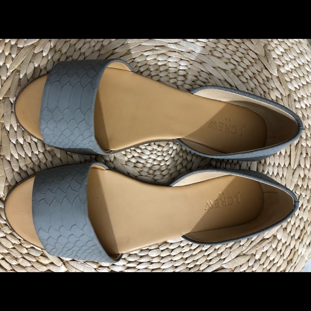 J Crew Factory peep toe flats - size 7.5